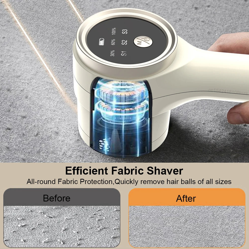 Electric Lint Remover Rechargable Cloth Fabric Shaver Portable Hairball Shaver Fluff Pellet Remove Machine for Clothes Sweater